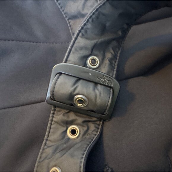 The North Face Womens Black Belted Hooded Softshell Coat S - Picture 6 of 9